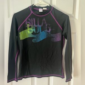 Kids Billabong Black Rash Guard